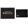 Personalised Black Leather Cardholdee Wallet Gifts for Him