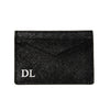Personalised Black Leather Card holdee Wallet Gifts for Him